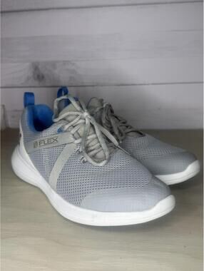 FootJoy Flex Gray and Blue Athletic Shoes Mens Size 8.5